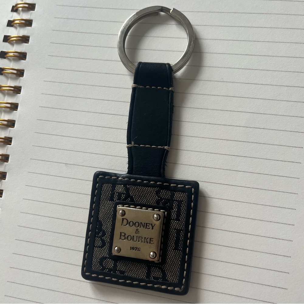 Dooney & Bourke Keychain - black leather